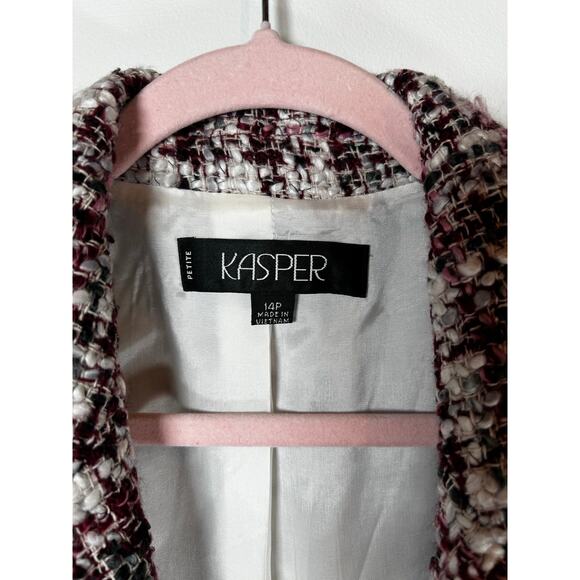 Kasper Women, Lined Tweed Blazer, Sise 14P - Picture 4 of 10